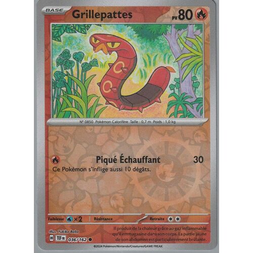 Carte Pokémon - Grillepattes - 036/162 - Reverse - Ev5 Forces Temporelles Sous Sleeve - Choupine50