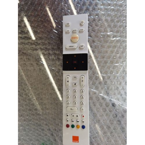 télécommande blanche box TV orange