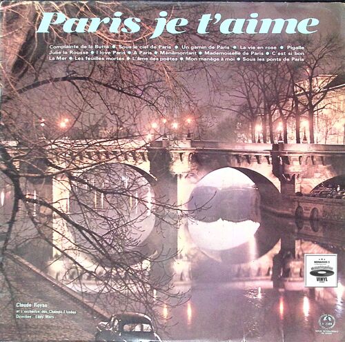 Paris Je T'aime - Claude Royan Orchestre Des Champs Elysées