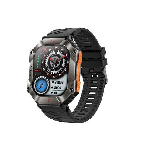 Rainbuvvy Kr80 Smartwatch 2.0 Pouces Etanche Montre De Sport Bluetooth Appel Surveillance Frequence Cardiaque Surveillance Du Sommeil Sante Tracker Step 650mah Noir