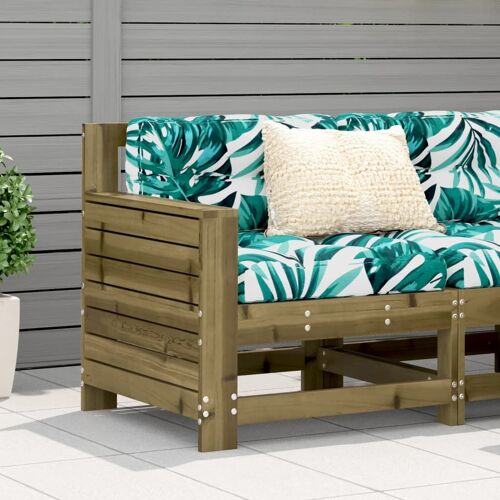 Vidaxl Canapé De Jardin Accoudoir 69x62x70,5 Cm Bois De Pin Imprégné