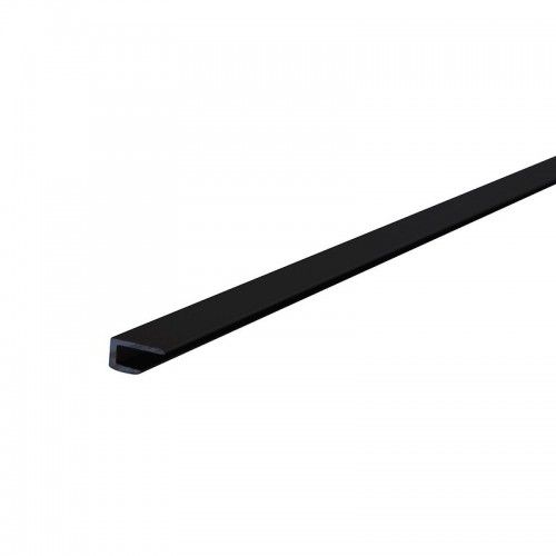 Profils aluminium pour panneau composite aluminium-finition en U - noir NORDLINGER
