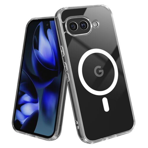 Coque MagSafe pour Google Pixel 9a Antichoc Coins Renforcés Transparent