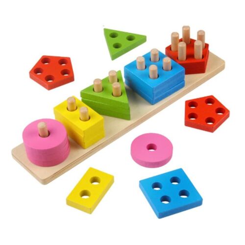 Panneau Perforé En Bois, Puzzle En Bois, Jeu De Tri, Pile De Tri Goodnice