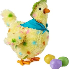 Poule Électrique, Danse Musicale, ?ufs Pondus, Jouet En Peluche Pour Enfants, Cadeau Goodnice