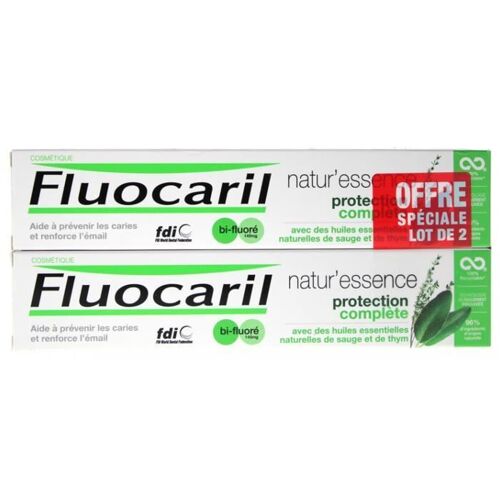 Dentifrice - Fluocaril - Nature'essence - Protection Complète - 2 X 75 Ml - Bi-Fluoré 