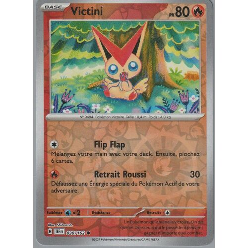 Carte Pokémon - Victini - 030/162 - Reverse - Ev5 Forces Temporelles Sous Sleeve - Choupine50