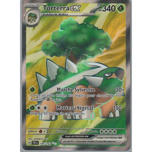 Carte Pokémon - Torterra Ex - 185/162 - Secrète-Rare - Ev5 Forces Temporelles Sous Sleeve - Choupine50
