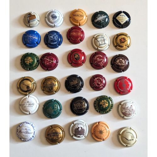 Lot De 30 Capsules De Champagne