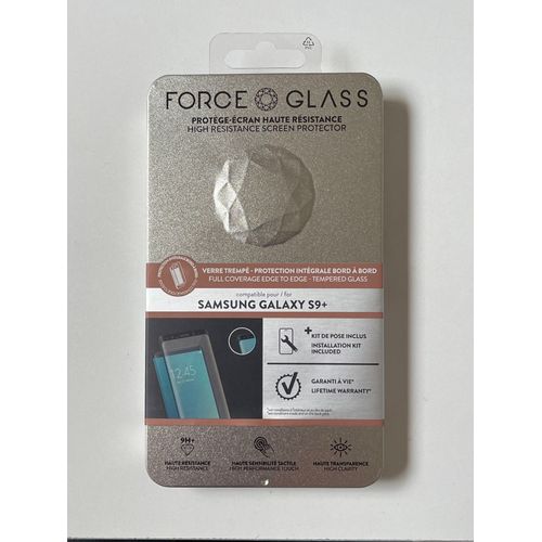 Verre Trempé De Protection Écran Force Glass Pour Smartphone Samsung S9+