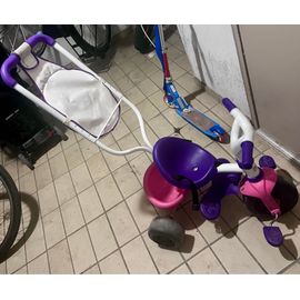 Tricycle Smoby Rose Fille Avec Sac De Rangement 
