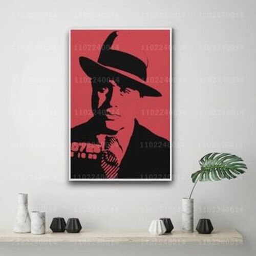 Affiche en toile Al Capone, affiches d¿¿coratives pour,mpression murale Poster pour salon chambre ¿¿ coucher d¿¿cor sans cadre(30*40cm)