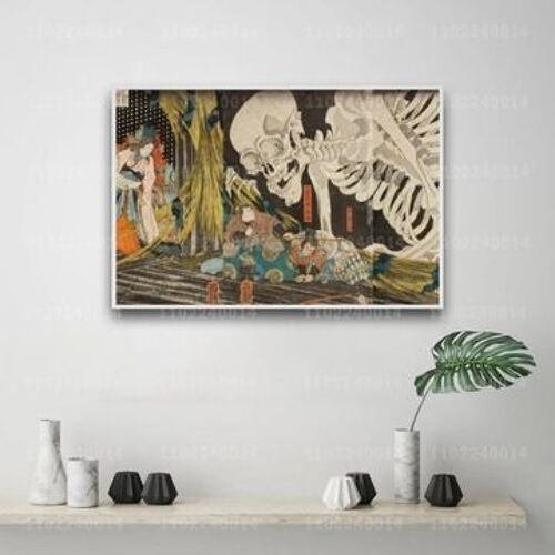 Affiche en toile Utagawa kuniyoshi peintre d¿¿coratif,mpression murale Poster pour salon chambre ¿¿ coucher d¿¿cor sans cadre(30*40cm)