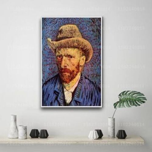 Bohemio con autoportrait d¿¿coration affiche sur toile,mpression murale Poster pour salon chambre ¿¿ coucher d¿¿cor sans cadre(30*40cm)
