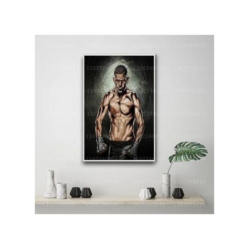 Affiche en toile d¿¿corative d'athl¿¿te Nate Diaz,mpression murale Poster pour salon chambre ¿¿ coucher d¿¿cor sans cadre(30*40cm)