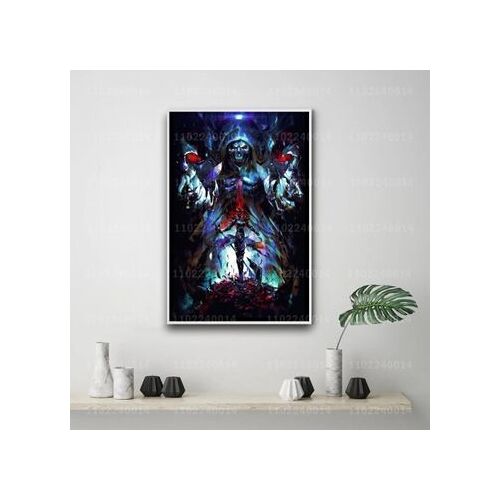 Affiche toile Ainz ooal robe pla d¿¿corative,mpression murale Poster pour salon chambre ¿¿ coucher d¿¿cor sans cadre(30*40cm)