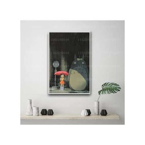 Affiche en toile Affiche d¿¿corative Studio Ghibli,mpression murale Poster pour salon chambre ¿¿ coucher d¿¿cor sans cadre(30*40cm)
