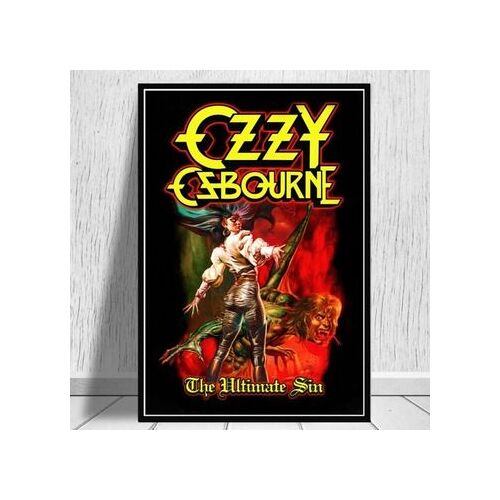 Ozzy Osbourne toile affiche r¿¿plique fin 1982,mpression murale Poster pour salon chambre ¿¿ coucher d¿¿cor sans cadre(30*40cm)