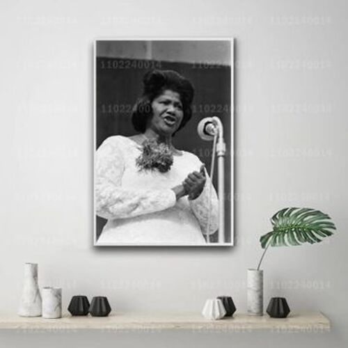 Affiche d¿¿corative en toile du chanteur Mahala Jackson,mpression murale Poster pour salon chambre ¿¿ coucher d¿¿cor sans cadre(30*40cm)