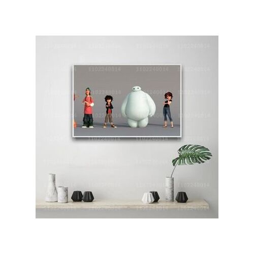 Affiche de l'¿¿mission t¿¿l¿¿vis¿¿e du film Big Hero 6 sur toile,mpression murale Poster pour salon chambre ¿¿ coucher d¿¿cor sans cadre(30*40cm)