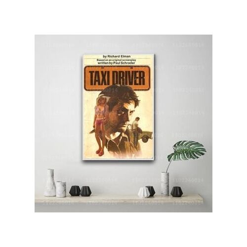 Affiche en toile Taxi Driver, affiche d¿¿corative du film,mpression murale Poster pour salon chambre ¿¿ coucher d¿¿cor sans cadre(30*40cm)