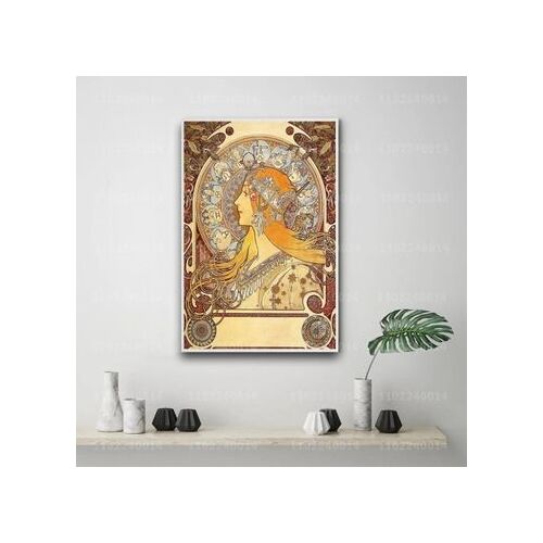 Affiche en toile Affiche Mucha affiches d¿¿coratives,mpression murale Poster pour salon chambre ¿¿ coucher d¿¿cor sans cadre(30*40cm)