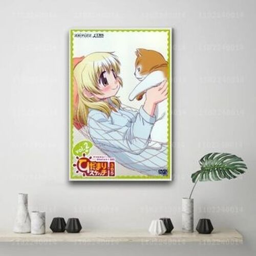 Affiche en toile Manga hidamari ga kikoeru cartoo,mpression murale Poster pour salon chambre ¿¿ coucher d¿¿cor sans cadre(30*40cm)