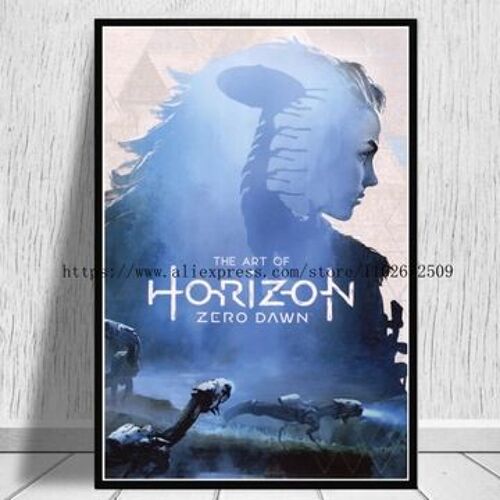 Affiche du jeu Horizon Zero Dawn sur toile,mpression murale Poster pour salon chambre ¿¿ coucher d¿¿cor sans cadre(30*40cm)