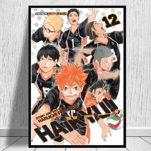 Haikyuu Poster sur toile Une peinture sur toile,mpression murale Poster pour salon chambre ¿¿ coucher d¿¿cor sans cadre(30*40cm)