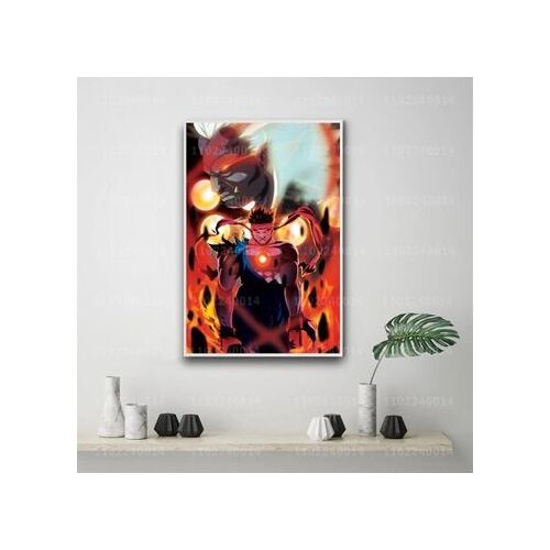 Affiche toile d¿¿corative dessin anim¿¿ Manga akuma,mpression murale Poster pour salon chambre ¿¿ coucher d¿¿cor sans cadre(30*40cm)