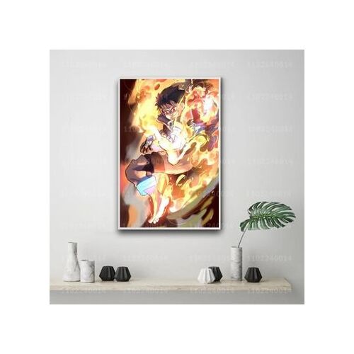 Affiche en toile Fire force cartoon d¿¿coratif p,mpression murale Poster pour salon chambre ¿¿ coucher d¿¿cor sans cadre(30*40cm)