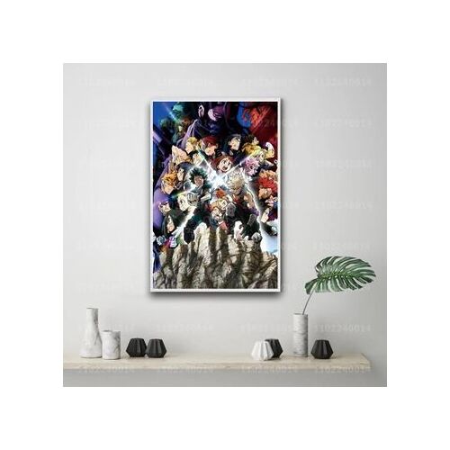 Affiche en toile d¿¿corative de dessin anim¿¿ Boku no hero tom,mpression murale Poster pour salon chambre ¿¿ coucher d¿¿cor sans cadre(30*40cm)