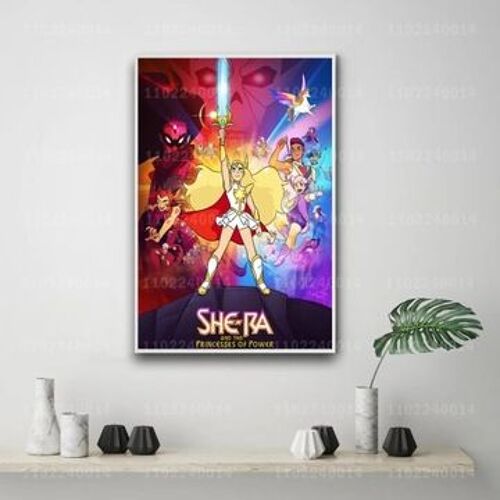 She-ra et les princesses du pouvoir affiche en toile cartoo,mpression murale Poster pour salon chambre ¿¿ coucher d¿¿cor sans cadre(30*40cm)