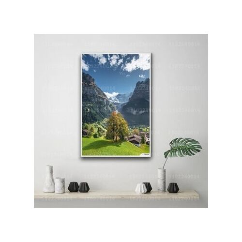 Affiche en toile Poster d¿¿coratif Lauterbrunnen,mpression murale Poster pour salon chambre ¿¿ coucher d¿¿cor sans cadre(30*40cm)