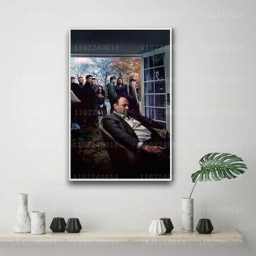 Sopranos TV jouent affiche pla d¿¿corative sur toile,mpression murale Poster pour salon chambre ¿¿ coucher d¿¿cor sans cadre(30*40cm)