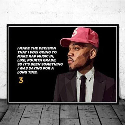 Affiche en toile Chance Rapper Earl Rap Hip Sweatshirt,mpression murale Poster pour salon chambre ¿¿ coucher d¿¿cor sans cadre(30*40cm)