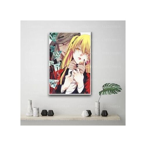 Affiche toile Kakegurui manga 14 d¿¿cor dessin anim¿¿,mpression murale Poster pour salon chambre ¿¿ coucher d¿¿cor sans cadre(30*40cm)