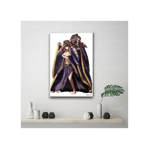 Affiche toile Ainz ooal robe pla d¿¿corative,mpression murale Poster pour salon chambre ¿¿ coucher d¿¿cor sans cadre(30*40cm)