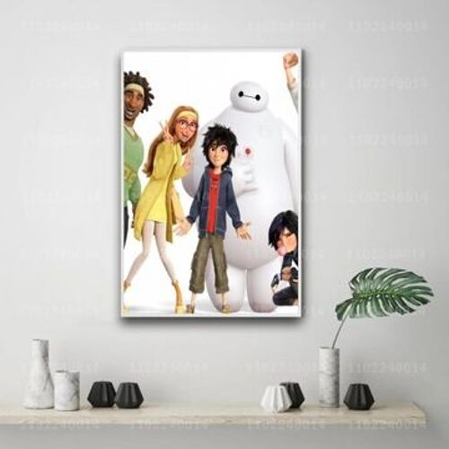 Affiche de l'¿¿mission t¿¿l¿¿vis¿¿e du film Big Hero 6 sur toile,mpression murale Poster pour salon chambre ¿¿ coucher d¿¿cor sans cadre(30*40cm)