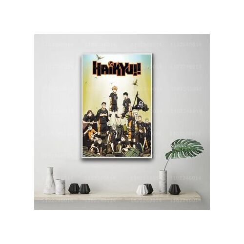 Affiche d¿¿corative en toile de dessin anim¿¿ Haikyuu,mpression murale Poster pour salon chambre ¿¿ coucher d¿¿cor sans cadre(30*40cm)
