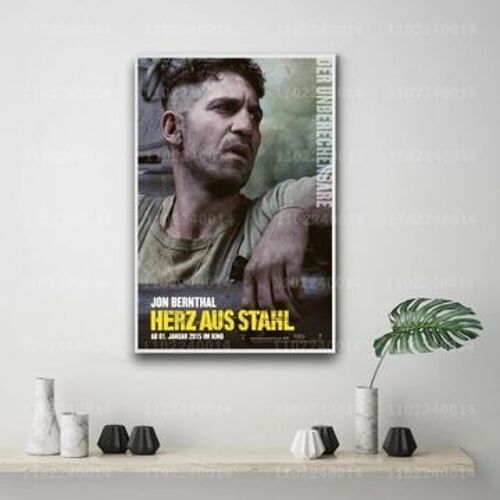 Affiche du film Fury sur toile, pla d¿¿coratif,mpression murale Poster pour salon chambre ¿¿ coucher d¿¿cor sans cadre(30*40cm)