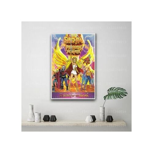 She-ra et les princesses du pouvoir affiche en toile cartoo,mpression murale Poster pour salon chambre ¿¿ coucher d¿¿cor sans cadre(30*40cm)