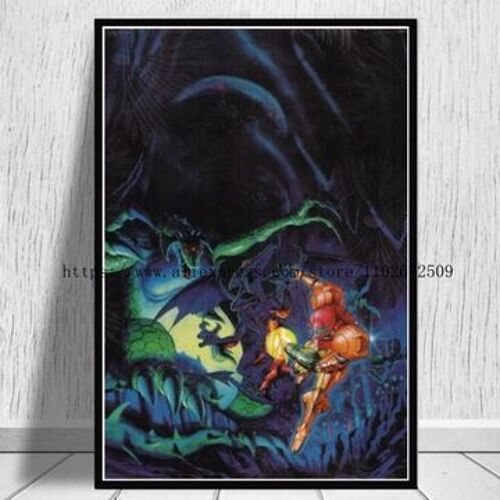 Affiche sur toile Metroid Prime, photo sur p,mpression murale Poster pour salon chambre ¿¿ coucher d¿¿cor sans cadre(30*40cm)