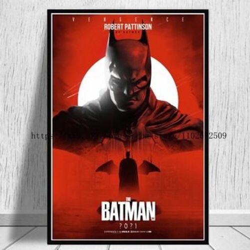 Affiche toile Bruce Wayne renvoie les affiches du film,mpression murale Poster pour salon chambre ¿¿ coucher d¿¿cor sans cadre(30*40cm)