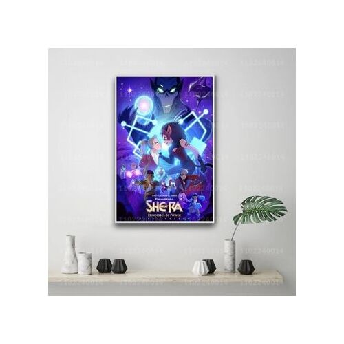 She-ra et les princesses du pouvoir affiche en toile cartoo,mpression murale Poster pour salon chambre ¿¿ coucher d¿¿cor sans cadre(30*40cm)