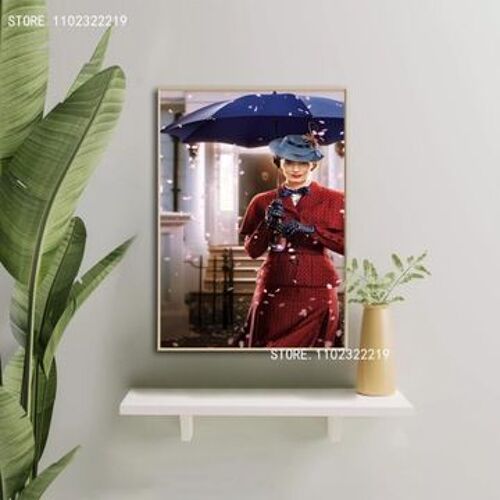 Affiche du film Mary Poppins sur toile,mpression murale Poster pour salon chambre ¿¿ coucher d¿¿cor sans cadre(30*40cm)