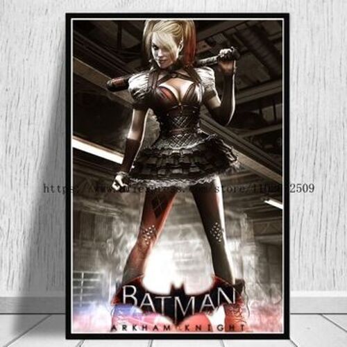 Arkham Knight Arkham Origins affiche en toile pla,mpression murale Poster pour salon chambre ¿¿ coucher d¿¿cor sans cadre(30*40cm)