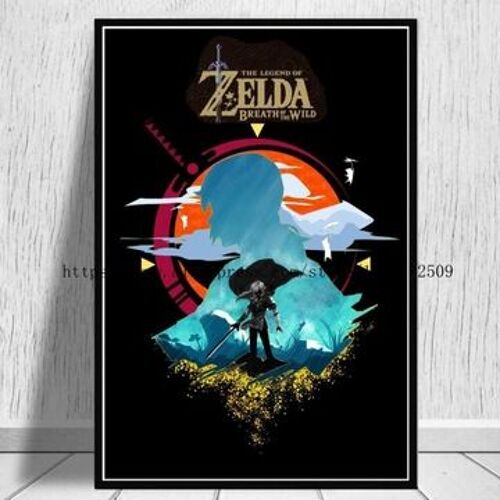 Affiche en toile couverture classique Zelda Espada p,mpression murale Poster pour salon chambre ¿¿ coucher d¿¿cor sans cadre(30*40cm)