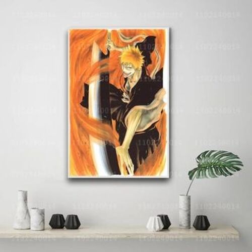 Affiche d¿¿corative sur toile dessin anim¿¿ Manga ichigo 100,mpression murale Poster pour salon chambre ¿¿ coucher d¿¿cor sans cadre(30*40cm)