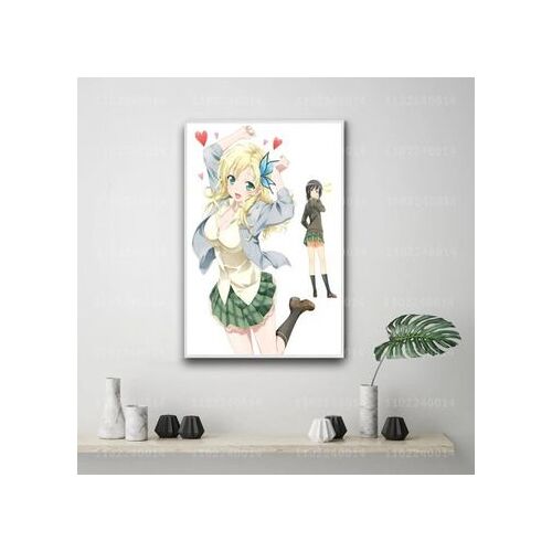 Affiche en toile Manga bok wa tomodachi ga sukun,mpression murale Poster pour salon chambre ¿¿ coucher d¿¿cor sans cadre(30*40cm)